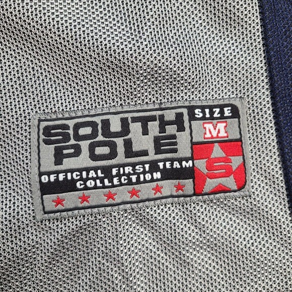 Vintage Southpole Baseball Jersey Mens Medium Cobras Metallic Hip Hop Mesh Rare - Picture 5 of 12